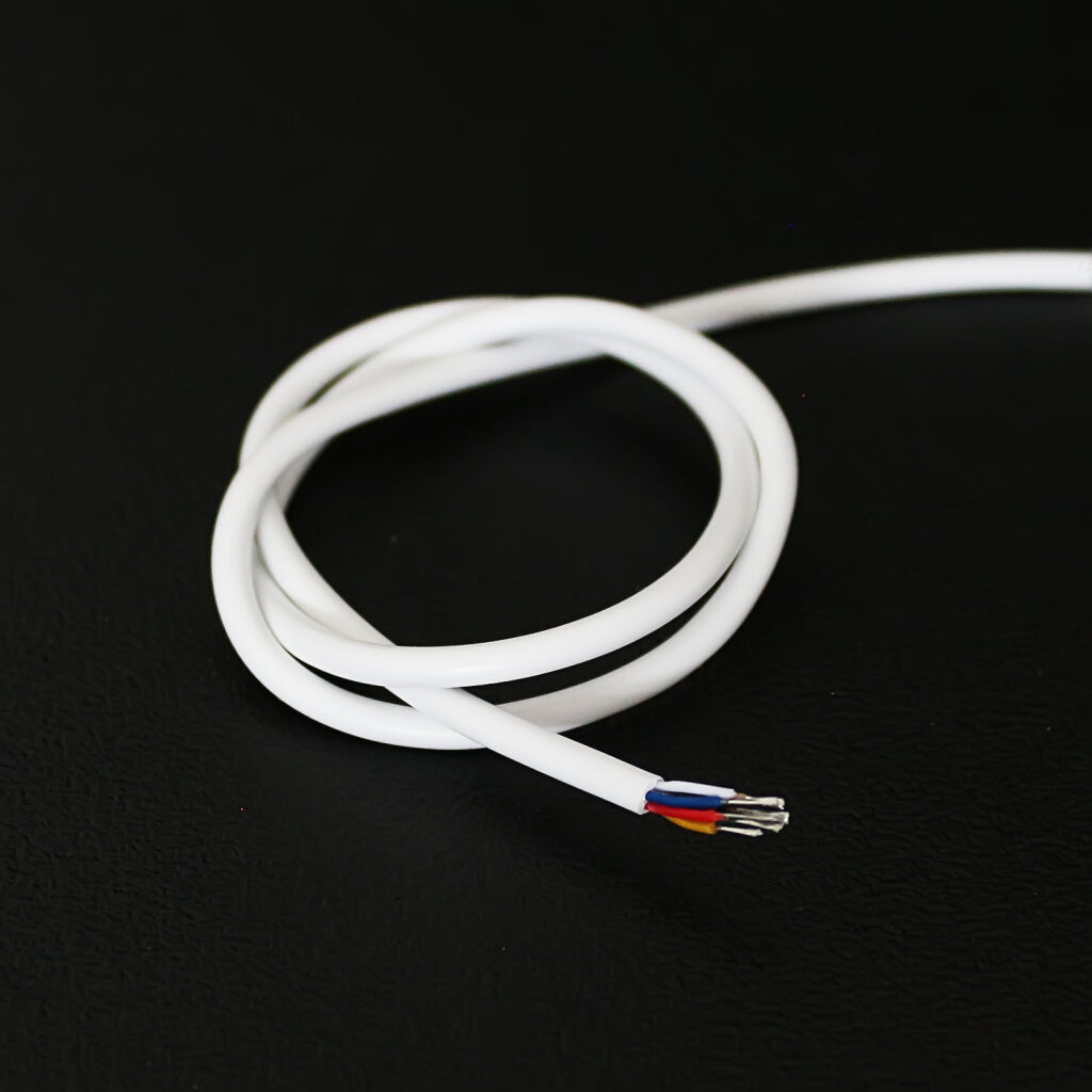 50cm Rundkabel mit offenen Kabelenden – angelötet an den Eingang