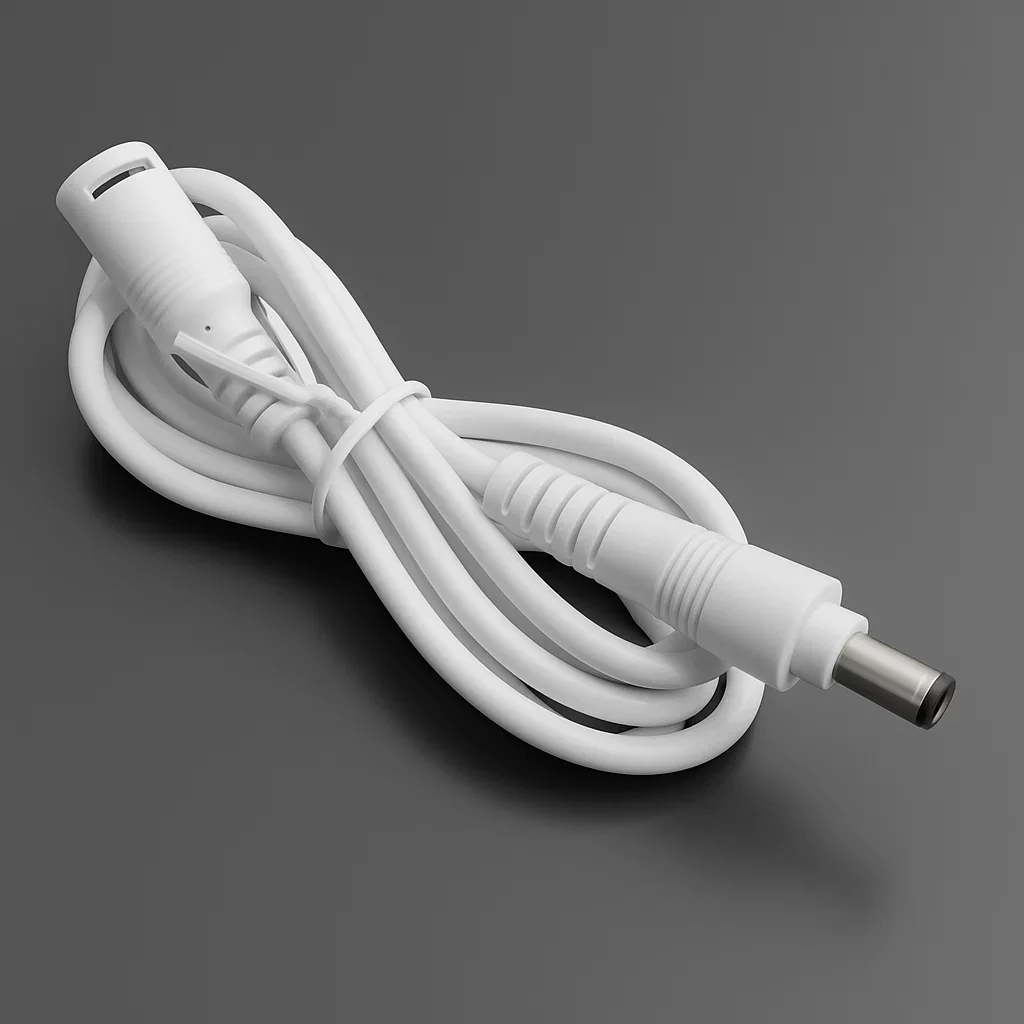 100cm Verbindungskabel verriegelbar mit DC-Buchse und DC-Stecker 5.5/2.5 | 2polig - für einfarbige 24V DC LED-Streifen