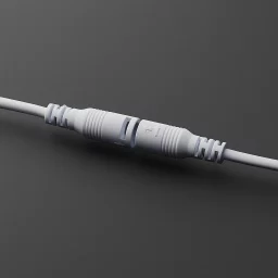 30cm Verbindungskabel verriegelbar mit DC-Buchse und DC-Stecker 5.5/2.5 | 2polig - für einfarbige 24V DC LED-Streifen