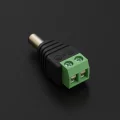 DC Hohlstecker 5.5x2.5 mit Schraubanschluss + / - | 2polig - für einfarbige 24V DC LED-Streifen