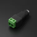 DC Hohlbuchse 5.5x2.5 mit Schraubanschluss + / - | 2polig - für einfarbige 24V DC LED-Streifen