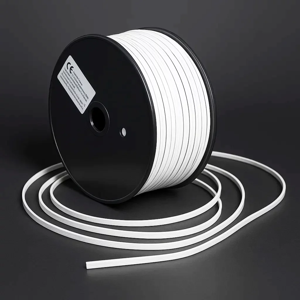 Flachkabel ohne Stecker Meterware | 2polig - für einfarbige 24V DC LED-Streifen