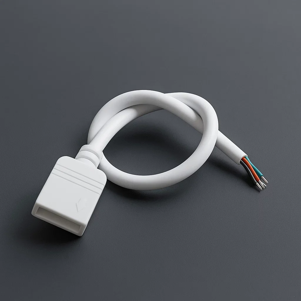 15cm Quick-Anschlusskabel einseitig offen | 4polig - für RGB und CCT LED-Streifen