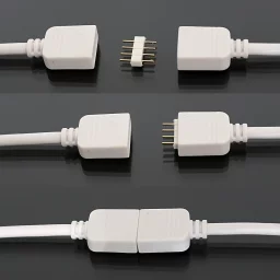 15cm Quick-Anschlusskabel einseitig offen | 4polig - für RGB und CCT LED-Streifen