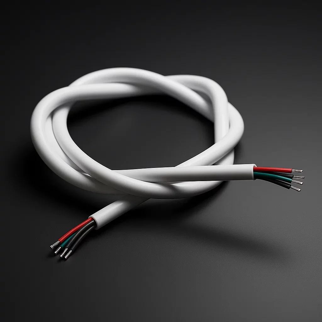50cm Rundkabel ohne Stecker | 4polig - für RGB und CCT LED-Streifen
