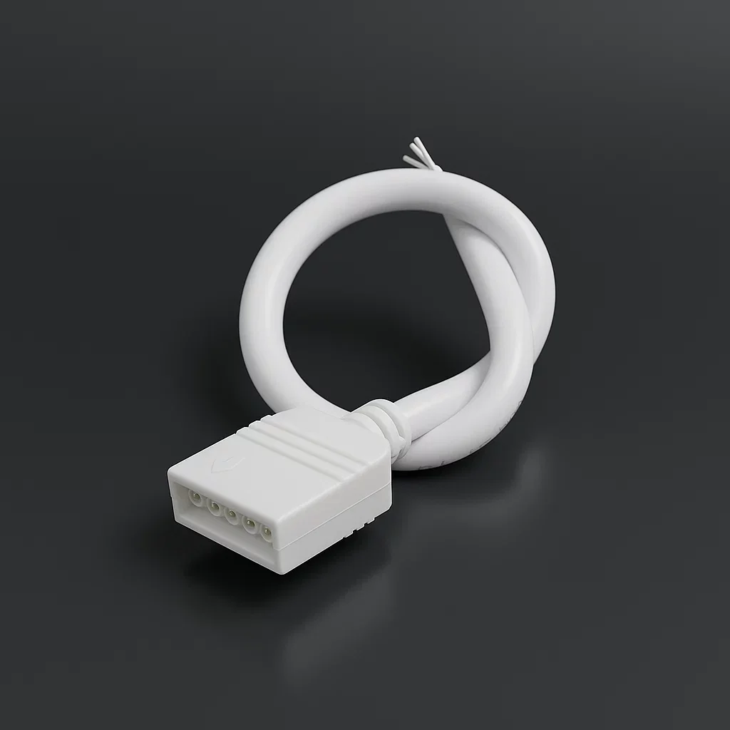 15cm Quick-Anschlusskabel einseitig offen | 5polig - für RGBW LED-Streifen