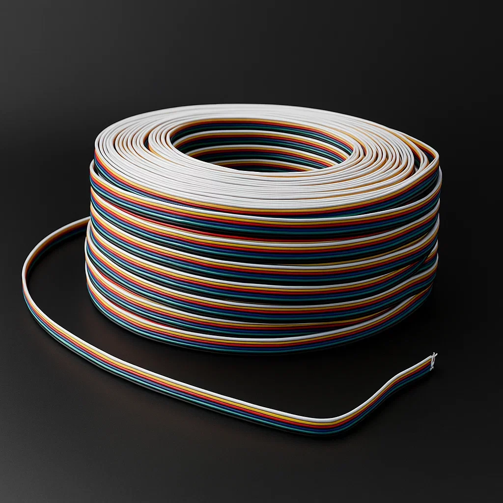 Flachkabel ohne Stecker Meterware | 6polig - für RGB&CCT LED-Streifen