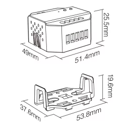 230V LED-Dimmer Triac-Dimmer & 4-Zonen Handfernbedienung - SET | für einfarbige 230V-LED-Streifen | 2.4GHz MiBoxer