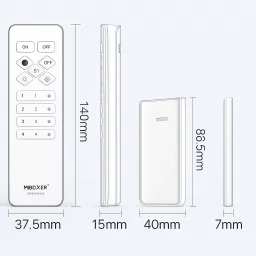 4-Zonen Funk Fernbedienung SLIM | für 1- und 2-Kanal LED-Dimmer | 2.4GHz MiBoxer