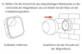 IR Bewegungsmelder ( PIR ) kabellos batteriebetrieben 2.4GHz 120° | für LED-Dimmer und Controller | 2.4GHz MiBoxer