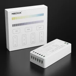 LED-Controller & 4 Zonen Touch-Wand-Panel...