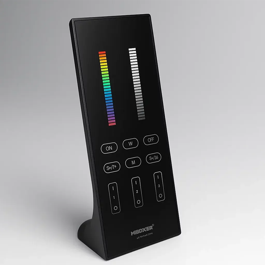 Stand-Fernbedienung | 3-Zonen 2.4GHz | für RGB, RGBW oder RGB&CCT LED-Controller | 2.4GHz MiBoxer