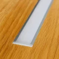LED-Einbau-Profil RESESSED, versenkbar in Decke & Wand, breit und tief, ALU silber eloxiert, Diffusor weiß mattiert opal - für LED-Streifen bis 18mm Breite