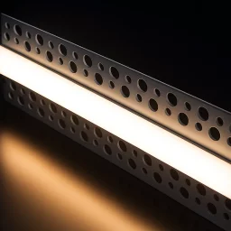 LED Einputz Profil PLASTER für Trockenbau Wände & Decken, schmal, ALU silber eloxiert, diffuse Abdeckung - für LED Streifen bis 14mm Breite