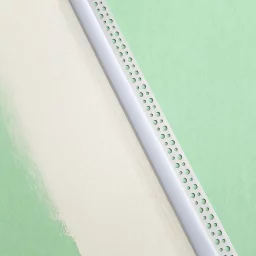 LED Einputz Profil PLASTER für Trockenbau Wände & Decken, schmal, ALU silber eloxiert, diffuse Abdeckung - für LED Streifen bis 14mm Breite