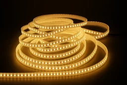 LED-Streifen 230V -- 120 × 2835 LEDs/m - 2700 K warmweiß - wasserfest IP65 - dimmbar - nach Maß ab 10 cm bis 25 Meter