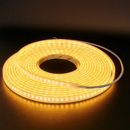 LED-Streifen 230V -- 120 × 2835 LEDs/m - 2700 K warmweiß - wasserfest IP65 - dimmbar - nach Maß ab 10 cm bis 25 Meter