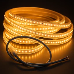 LED-Streifen 230V -- 120 × 2835 LEDs/m - 2700 K warmweiß - wasserfest IP65 - dimmbar - nach Maß ab 10 cm bis 25 Meter