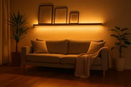 LED-Streifen 230V COB - 480 LEDs/m - 2700 K warmweiß - wasserfest IP65 - dimmbar - nach Maß von 10 cm bis 25 Meter