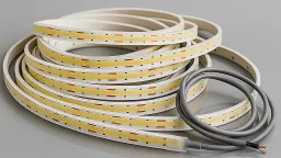 LED-Streifen 230V COB - 2-reihig mit 960 LEDs/m - 2700 K warmweiß - wasserfest IP65 - dimmbar - nach Maß ab 5 cm bis 25 Meter