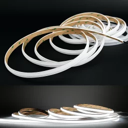 LED-Streifen 24V COB-Plus - 6300 K tageslichtweiß - diffus - 5 Meter - wasserfest IP65 - dimmbar