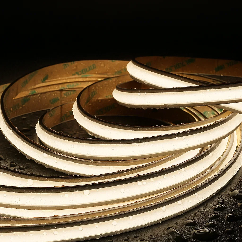 LED-Streifen 24V COB-Plus - 4000 K neutralweiß - diffus - 5 Meter - wasserfest IP65 - dimmbar