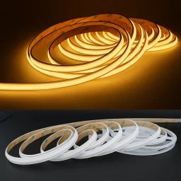 LED-Streifen 24V COB-Plus - 2700 K warmweiß - diffus - 5 Meter - wasserfest IP65 - dimmbar