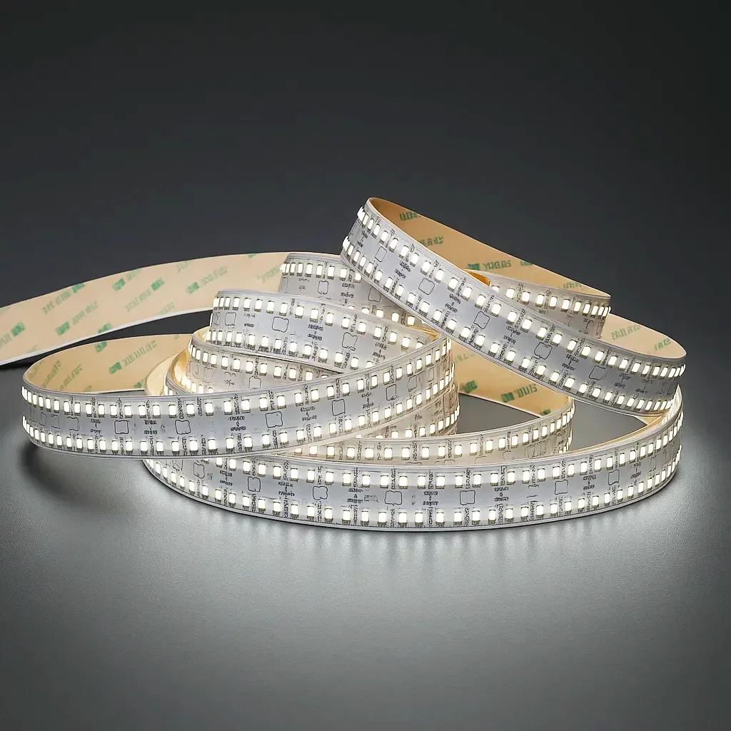 LED-Streifen 24V High-Power - 320 × 2835 LEDs/m - 6100 K tageslichtweiß - 2-reihig - 24 mm breit - dimmbar - nach Maß ab 2,5 cm bis 5 Meter