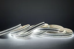 LED-Streifen 24V High-Power - 320 × 2835 LEDs/m - 6100 K tageslichtweiß - 2-reihig - 24 mm breit - dimmbar - nach Maß ab 2,5 cm bis 5 Meter