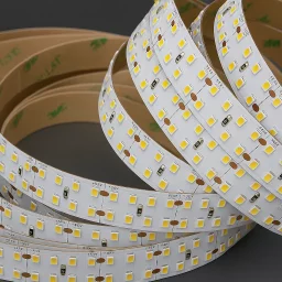 LED-Streifen 24V High Efficiency - 2-reihig mit 320 × 2835 LEDs/m - 6100 K tageslichtweiß - 16 mm breit - dimmbar - nach Maß ab 2,5 cm bis 5 Meter