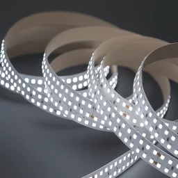 LED-Streifen 24V High Efficiency - 2-reihig mit 320 × 2835 LEDs/m - 6100 K tageslichtweiß - 16 mm breit - dimmbar - nach Maß ab 2,5 cm bis 5 Meter