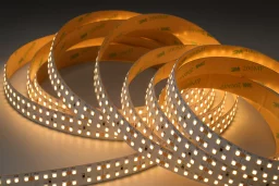 LED-Streifen 24V High Efficiency - 2-reihig mit 320 × 2835 LEDs/m - 2700 K warmweiß - 16 mm breit - dimmbar - nach Maß ab 2,5 cm bis 5 Meter
