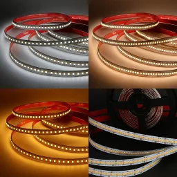 LED-Streifen 24V - 240 × 2835 LEDs/m - CCT - dualweiß - einstellbare Farbtemperatur - dimmbar - nach Maß ab 5 cm bis 7,5 Meter