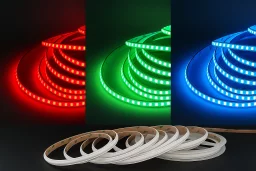 LED-Streifen 24V Plus - RGB - diffus - 5 Meter - wasserfest IP65 - dimmbar