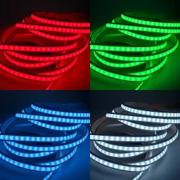LED-Streifen 24V Plus - RGB - diffus - 5 Meter - wasserfest IP65 - dimmbar