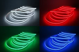 LED-Streifen 24V Plus - RGB - diffus - 5 Meter - wasserfest IP65 - dimmbar