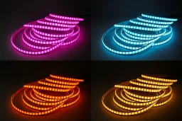 LED-Streifen 24V Plus - RGB - diffus - 5 Meter - wasserfest IP65 - dimmbar