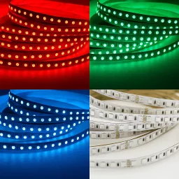 LED Streifen 24V - 96 × 5050 LEDs/m - RGB - bunt farbig - bis 10 m bestellbar - dimmbar - nach Maß ab 6,25 cm bis 10 Meter