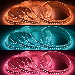 LED Streifen 24V - RGB & tageslichtweiß - bunt farbig - steuerbar - dimmbar - nach Maß ab 12,5 cm bis 10 Meter