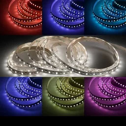 LED Streifen 24V - RGB & tageslichtweiß - bunt farbig - steuerbar - dimmbar - nach Maß ab 12,5 cm bis 10 Meter