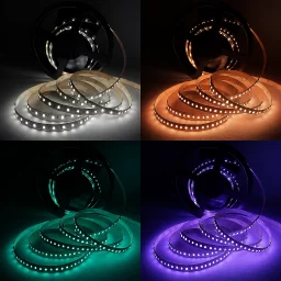 LED Streifen 24V - RGB & tageslichtweiß - bunt farbig - steuerbar - dimmbar - nach Maß ab 12,5 cm bis 10 Meter