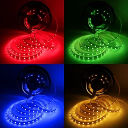 LED Streifen 24V - RGB & tageslichtweiß - bunt farbig - steuerbar - dimmbar - nach Maß ab 12,5 cm bis 10 Meter