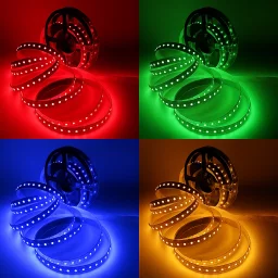 LED Streifen 24V 3-reihig - RGB & tageslichtweiß - mehrfarbig - steuerbar - dimmbar - nach Maß ab 10 cm bis 7,5 Meter