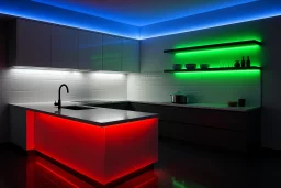 LED Streifen 24V 3-reihig - RGB & tageslichtweiß - mehrfarbig - steuerbar - dimmbar - nach Maß ab 10 cm bis 7,5 Meter
