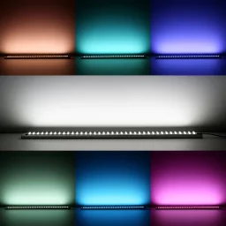 LED Streifen 24V 3-reihig - RGB & tageslichtweiß - mehrfarbig - steuerbar - dimmbar - nach Maß ab 10 cm bis 7,5 Meter