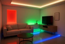 LED Streifen 24V 3-reihig - RGB & warmweiß - Fullcolor - steuerbar - dimmbar - nach Maß ab 10 cm bis 7,5 Meter