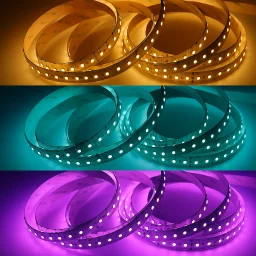 LED Streifen 24V 3-reihig - RGB & warmweiß - Fullcolor - steuerbar - dimmbar - nach Maß ab 10 cm bis 7,5 Meter