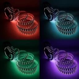 LED-Streifen 24V 3-reihig - RGB CCT - 5050 & 2835 LEDs - einstellbare Weißtöne - Dualweiß & Fullcolor - dimmbar - nach Maß ab 10 cm bis 5 Meter