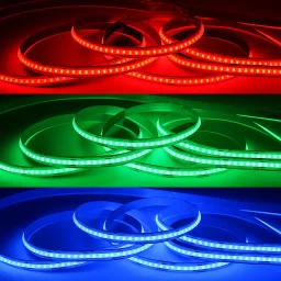 LED-Streifen 24V COB - RGB CCT - farbwechselnd - steuerbare Farbtemperatur - Dualweiß & Fullcolor - dimmbar - nach Maß ab 4,2 cm bis 5 Meter