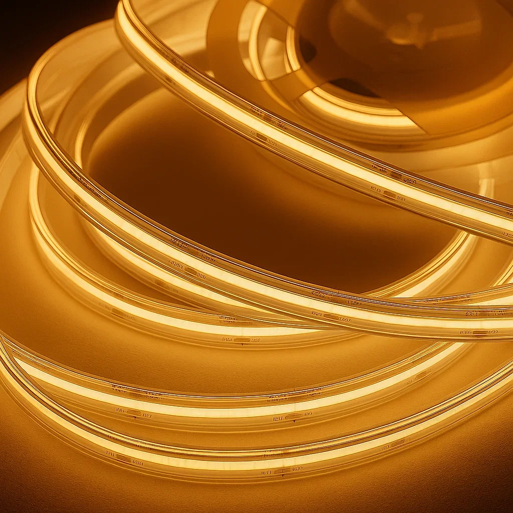 LED-Streifen 24V COB - 2700 K warmweiß - IP68 wasserfest - 5 Meter - teilbar alle 5 cm - dimmbar